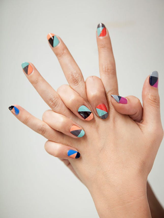 Color Block Nail Designs
 A Dozen Ways to Wear Color Block… Your Nails