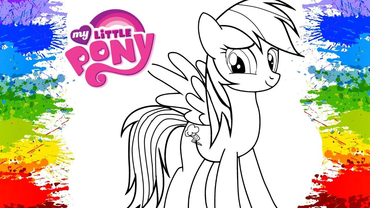 Coloring Book For Kids
 Coloring Rainbow Dash My Little Pony Colouring book pages