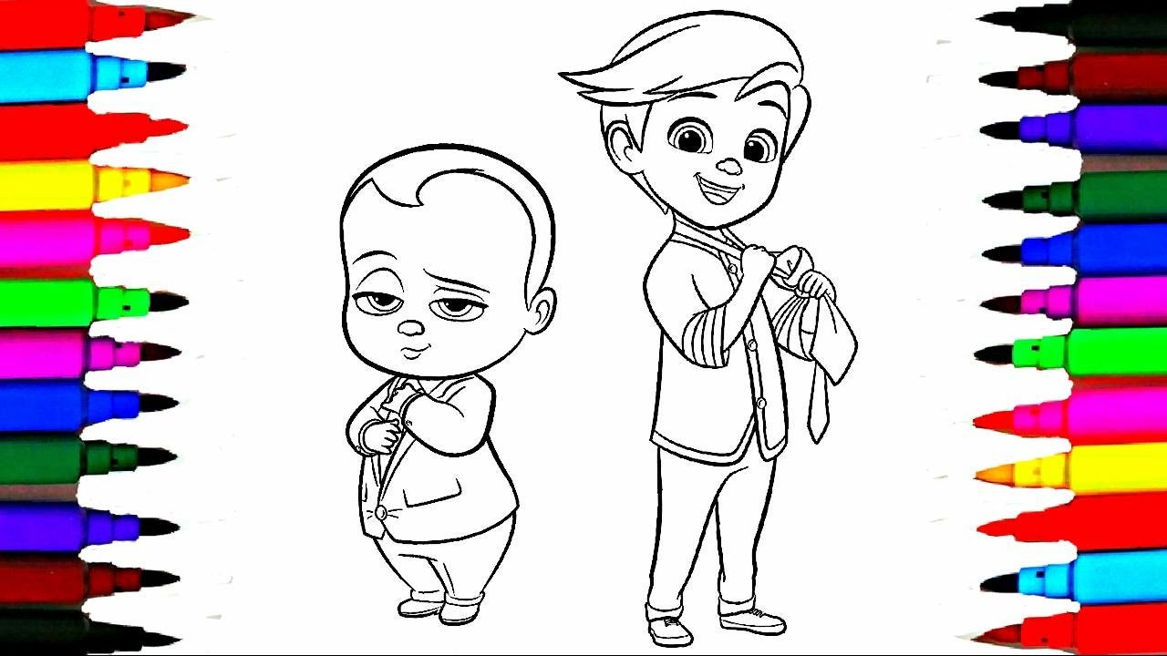 Coloring Book For Kids
 Colours For Kids Boss Baby Coloring Pages l Dreamworks
