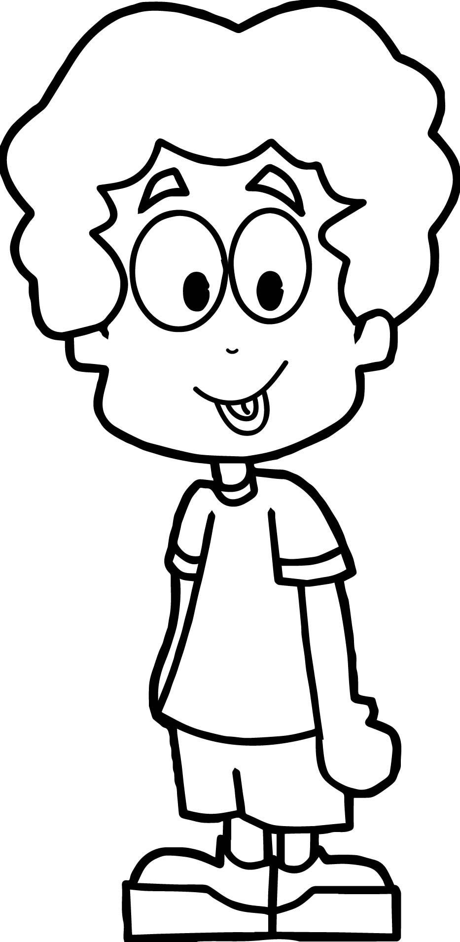 Coloring Book Pages For Boys
 Cartoon Boy Coloring Page