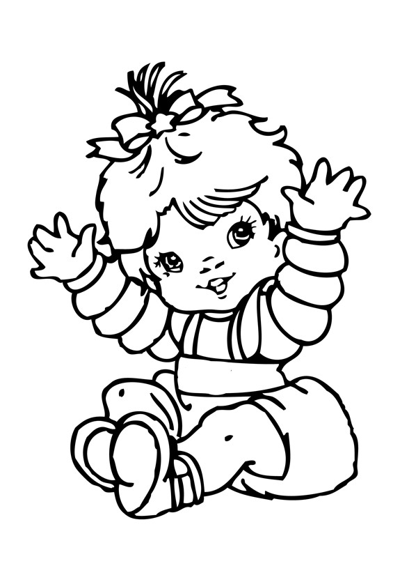 Coloring Book Pages Girls
 Cute Baby Girl Coloring Pages Baby Coloring Pages