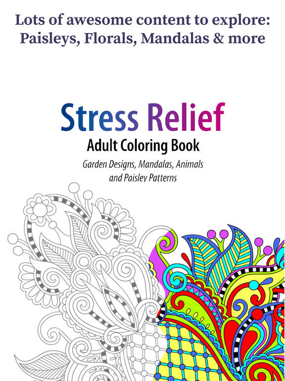 Coloring Books For Adults Apps
 App Shopper Coloring Book For Adults Paisleys Edition