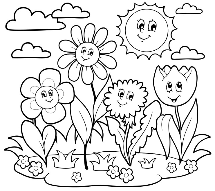 Coloring Flowers For Kids
 Growing Things Kids Environment Kids Health National