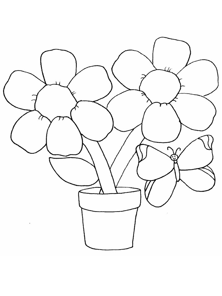 Coloring Flowers For Kids
 Kids Coloring Pages Flowers Coloring Pages