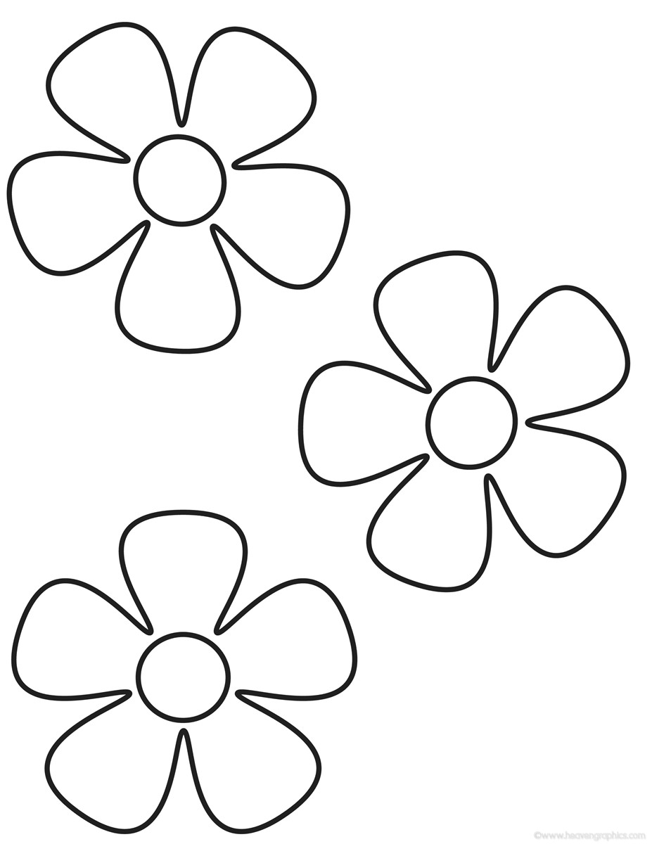 Coloring Flowers For Kids
 Flowers Coloring Pages