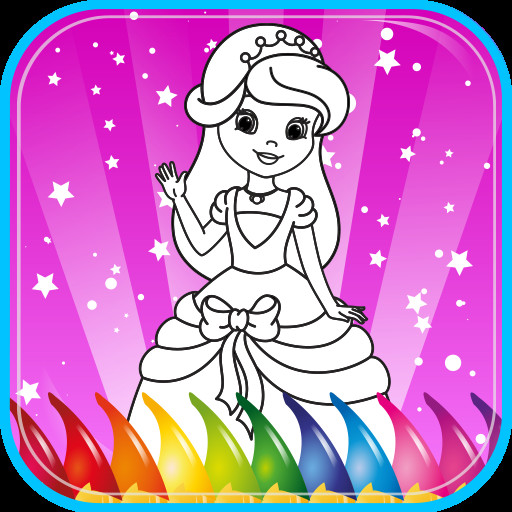Coloring Games Kids
 Princess Coloring Book for kids coloring game for girls