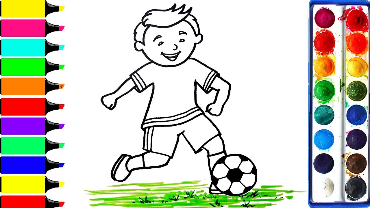 Coloring Games Kids
 Football Player Coloring Pages