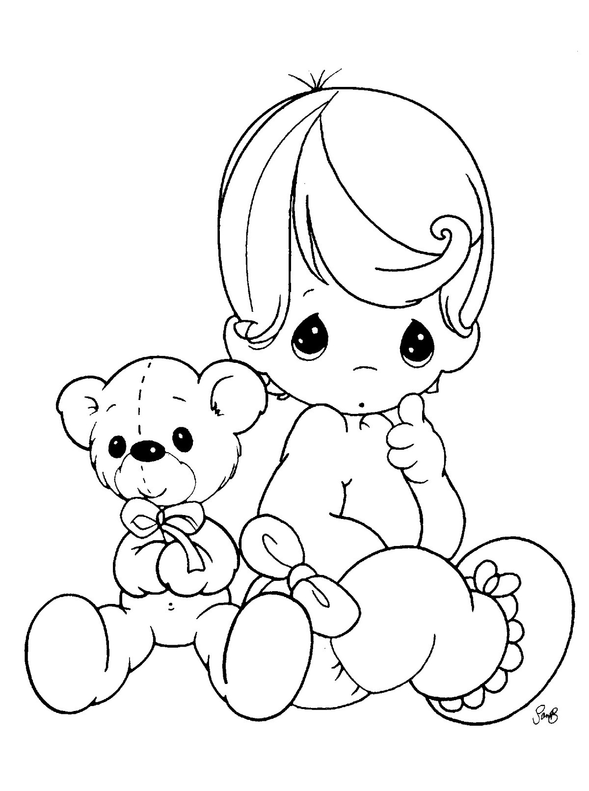 Coloring Page Baby
 Free Printable Baby Coloring Pages For Kids