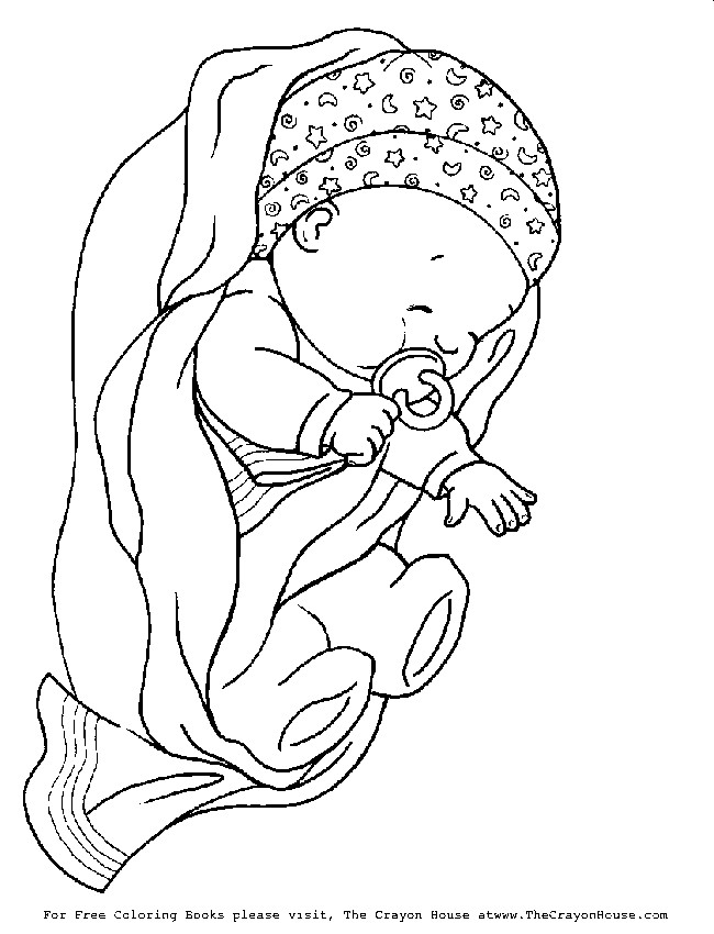 Coloring Page Baby
 Free Printable Baby Shower Coloring Pages Coloring Home