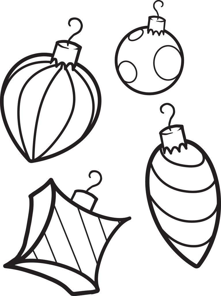Coloring Pages Christmas Ornaments Printable
 FREE Printable Christmas Ornaments Coloring Page for Kids