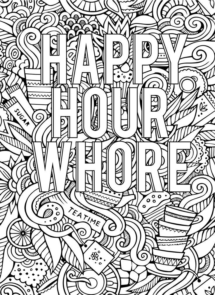 Best 23 Coloring Pages for Adults Curse Words Home, Family, Style and