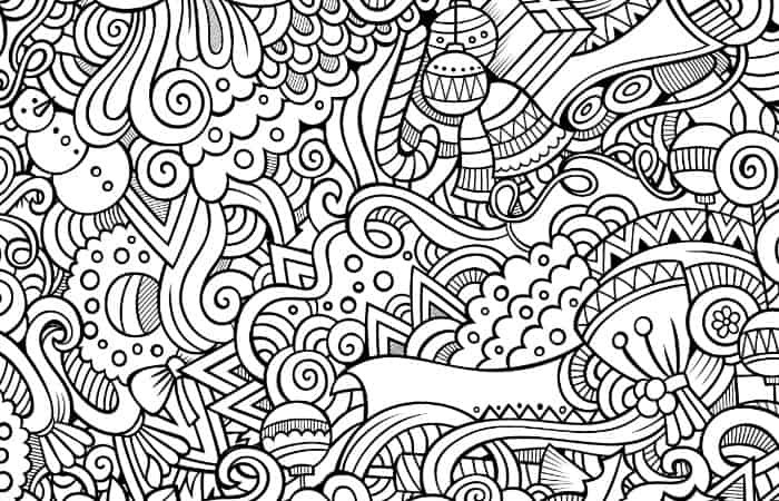 Coloring Pages For Adults Easy
 Relaxing Holiday coloring pages 12 Christmas Adult