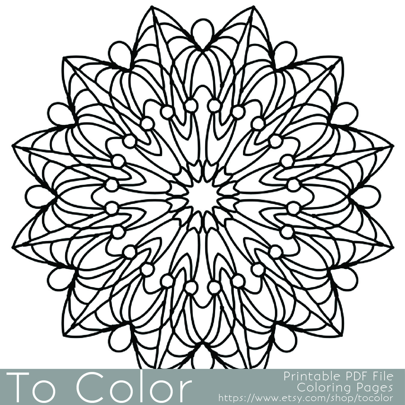 Coloring Pages For Adults Free Printable
 Simple Printable Coloring Pages for Adults Gel Pens Mandala