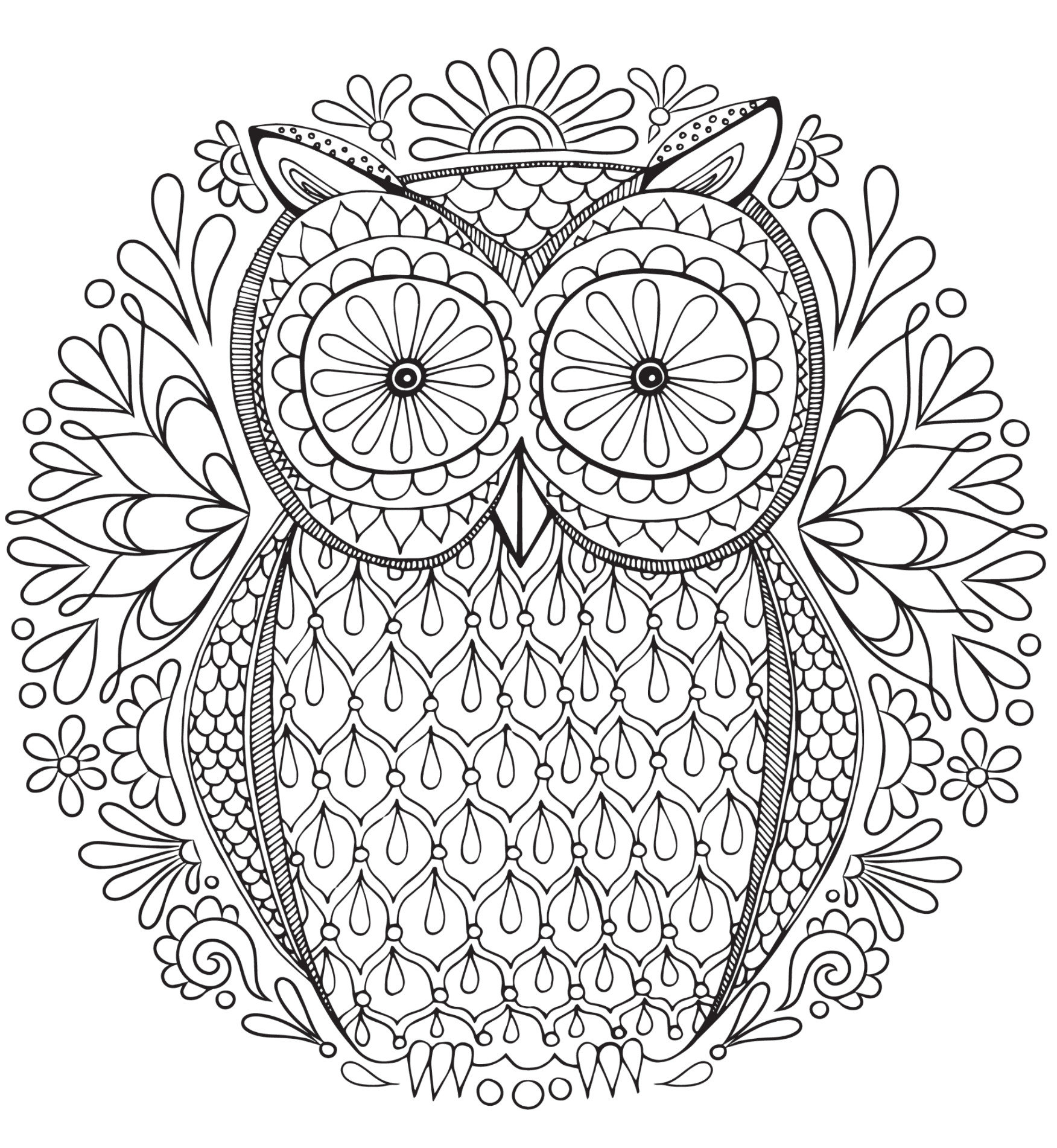Coloring Pages For Adults Free Printable
 20 Free Adult Colouring Pages The Organised Housewife