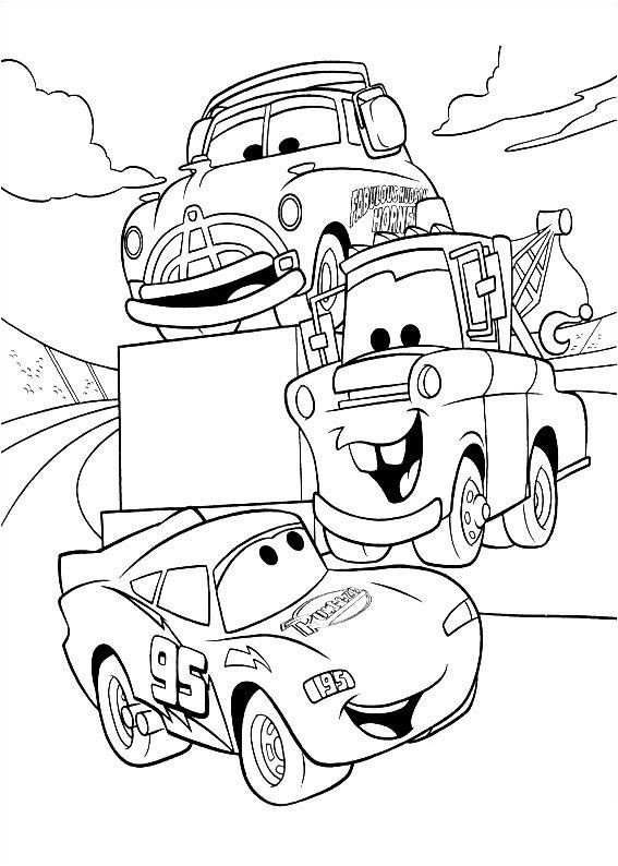 Coloring Pages For Boys Cars
 FREE Disney Cars Coloring Pages Coloring