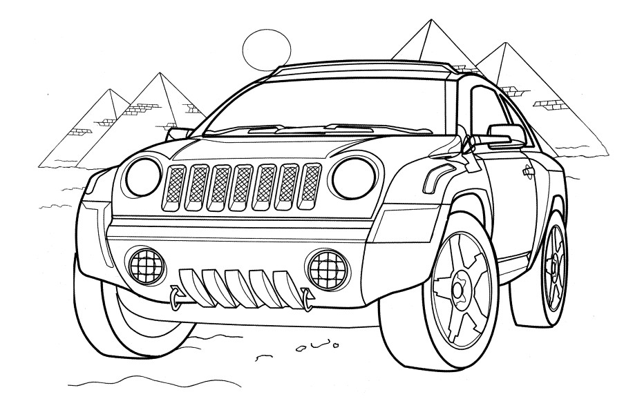 Coloring Pages For Boys Cars
 Jeep pas Car Coloring Pages The Kids Coloring Pages