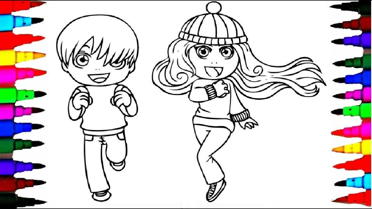 Coloring Pages For Boys Easy
 How to Draw a Cute Boy and Girl Easy and Simple Drawing