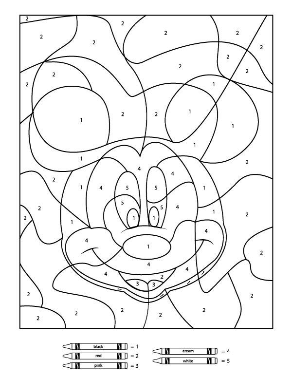 Coloring Pages For Boys Easy
 Your Children Will Love These Free Disney Color By Number