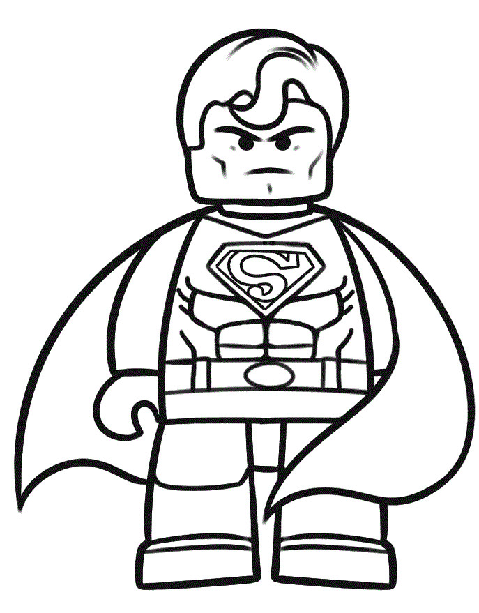 Coloring Pages For Boys Lego
 lego superman coloring pages