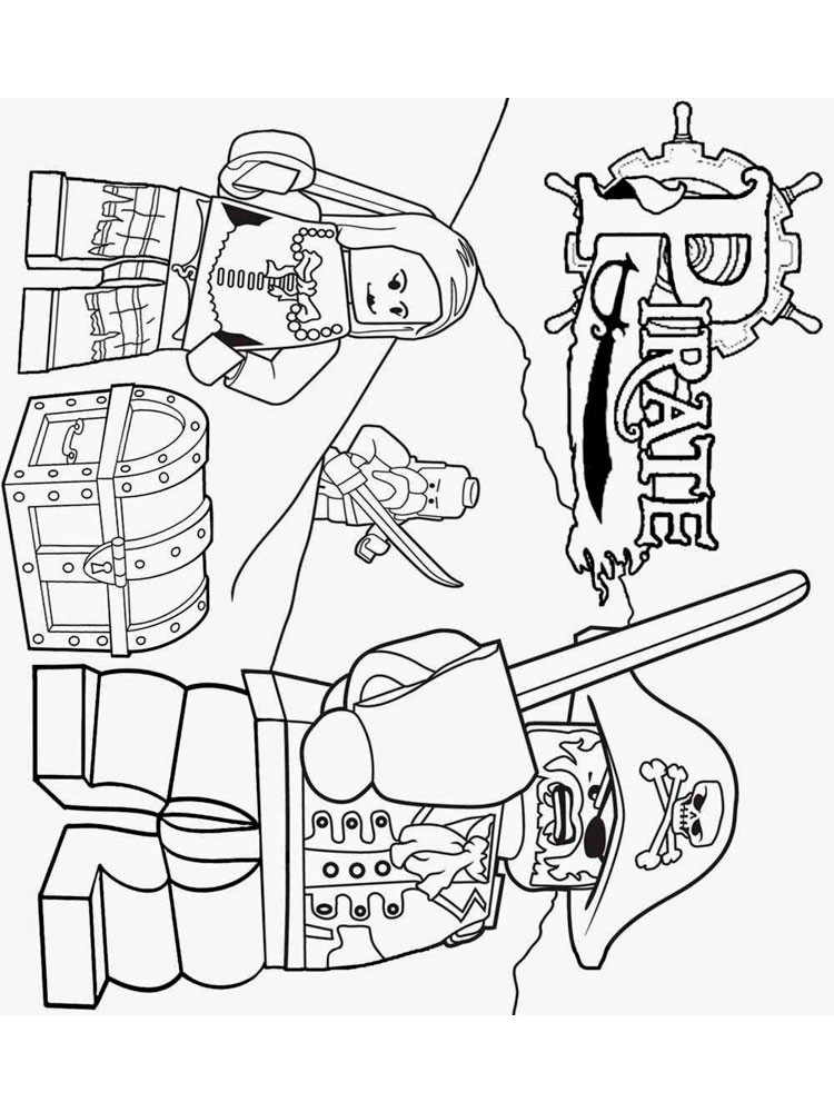 Coloring Pages For Boys Lego
 Lego Pirates Pages Coloring Pages