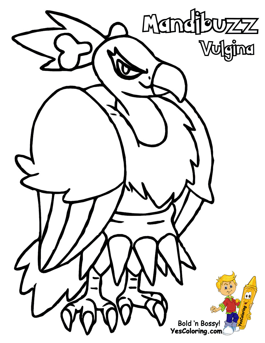 Coloring Pages For Boys Pokemon
 Dynamic Pokemon Black And White Coloring Sheets