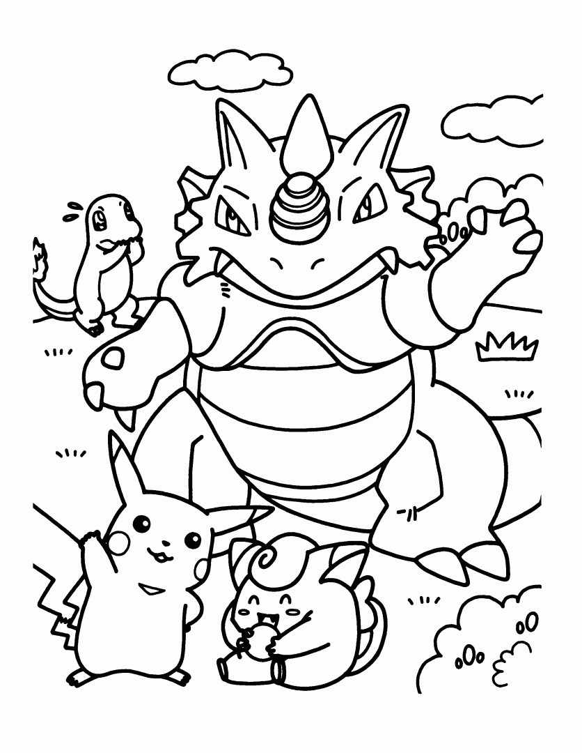 Coloring Pages For Boys Pokemon
 Desenhos do Pokemon para imprimir e colorir Educação line