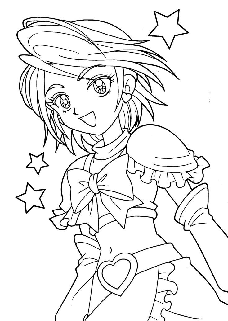Coloring Pages For Girl Printable
 Pretty cure coloring pages for girls printable free