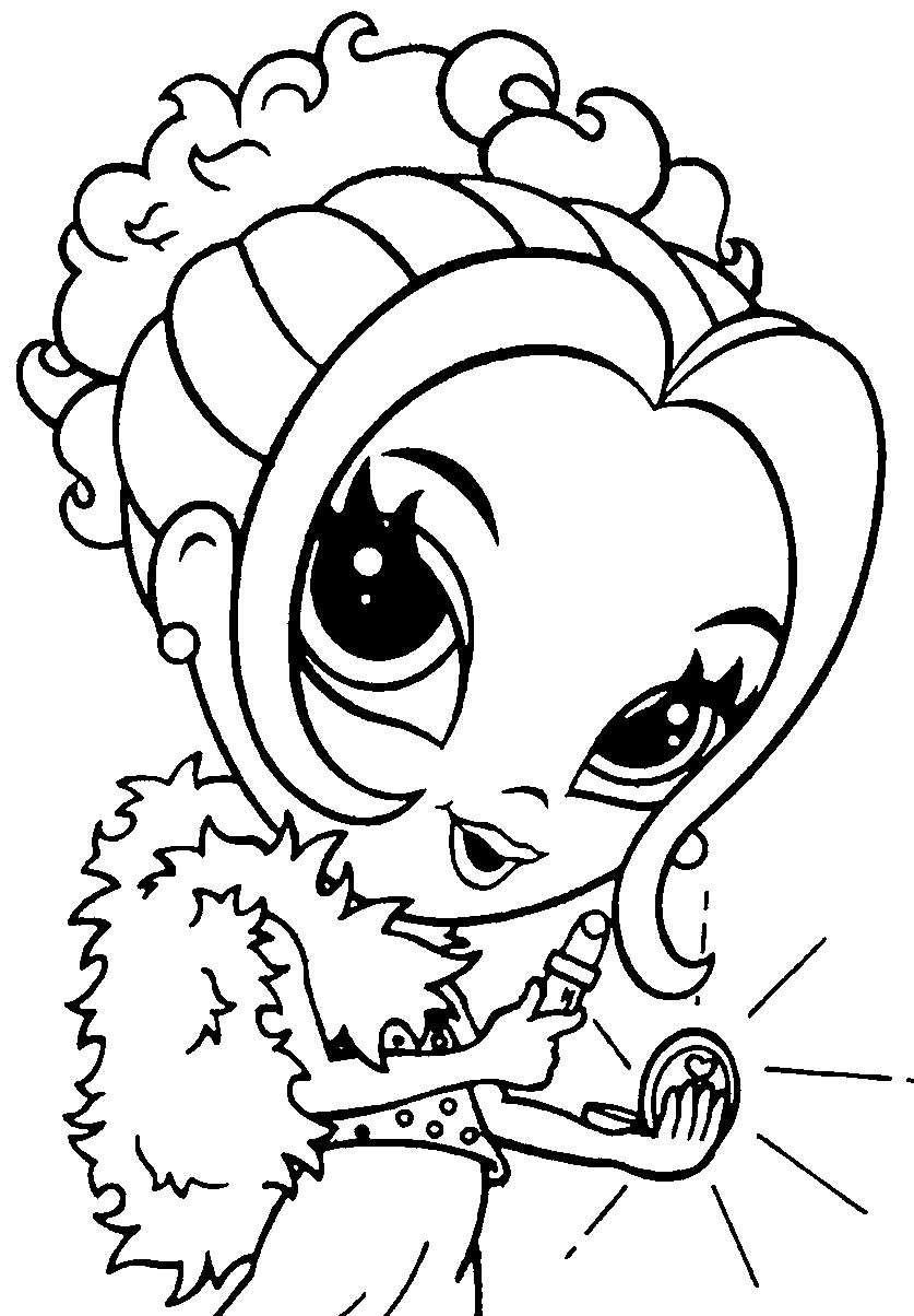 Coloring Pages For Girl Printable
 Lisa Frank Coloring Pages