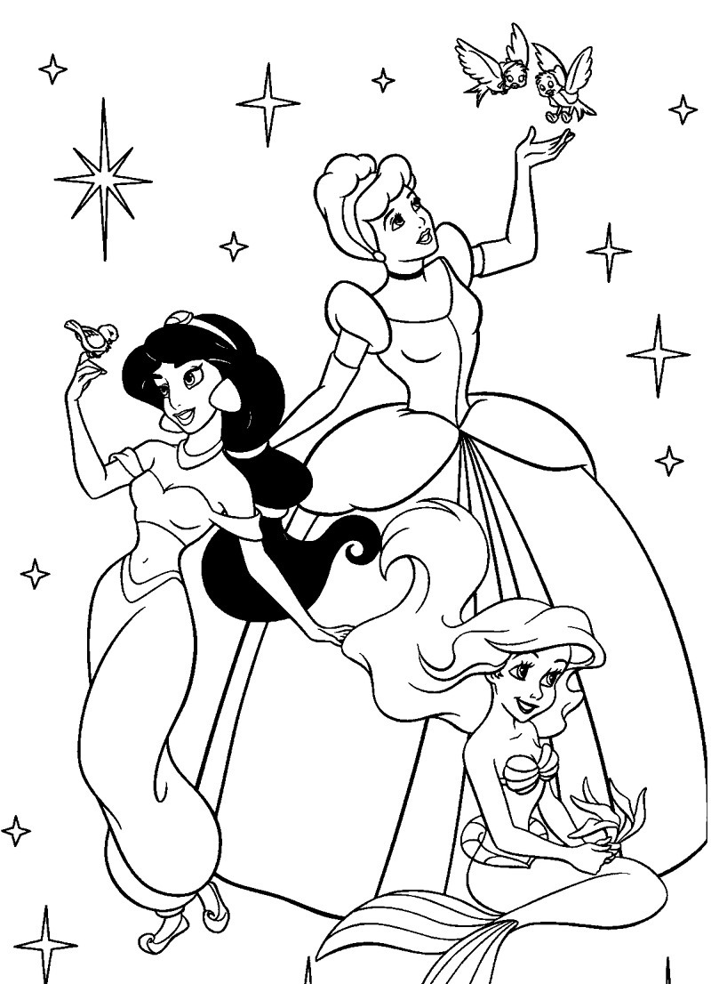 Coloring Pages For Girl Printable
 Disney Coloring Pages To Color