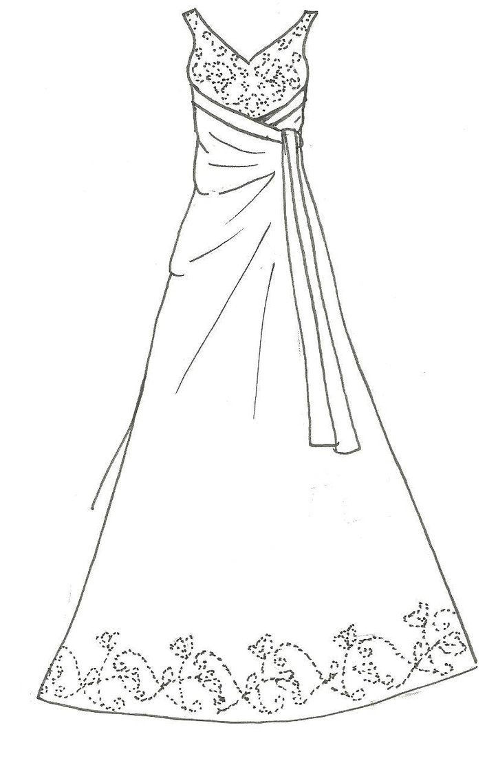 Coloring Pages For Girls Dresses
 Dress Coloring Pages at GetColorings
