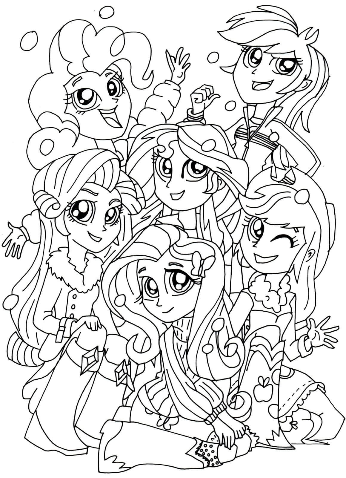 Coloring Pages For Girls Games
 My Little Pony Equestria Girls Coloring Pages