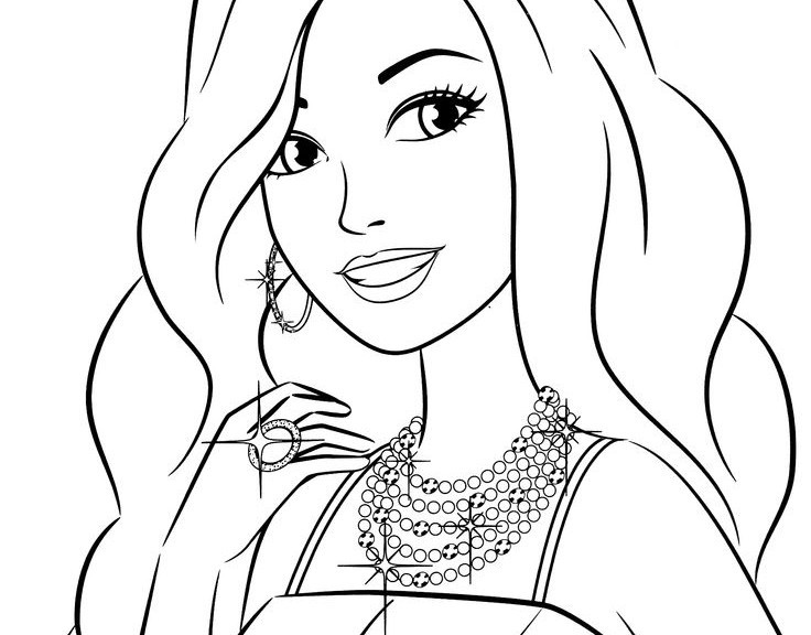 Coloring Pages For Girls Games
 Barbie Coloring Pages