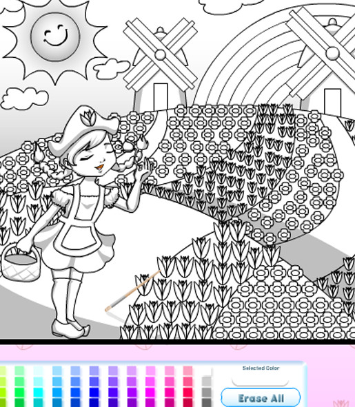 Coloring Pages For Girls Online
 Coloring Games line for Girls
