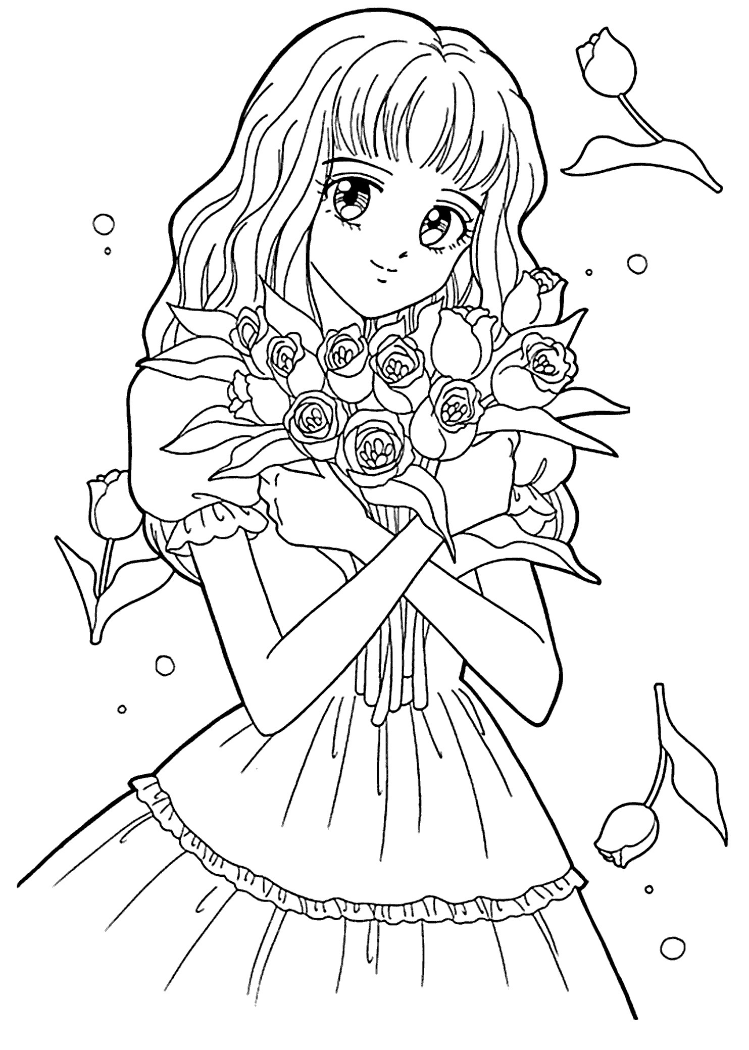 Coloring Pages For Girls People
 Best Free Printable Coloring Pages for Kids and Teens
