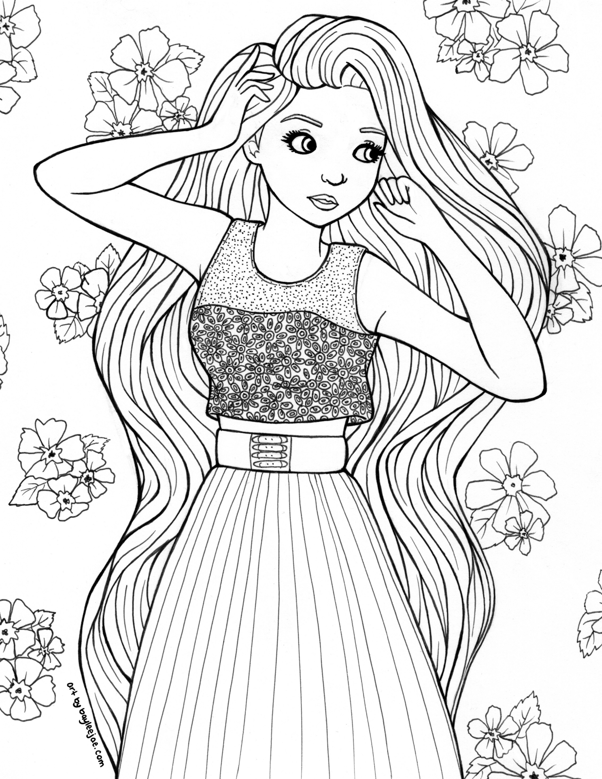 Coloring Pages For Girls People
 Pin by lejon hoff on screenshots2