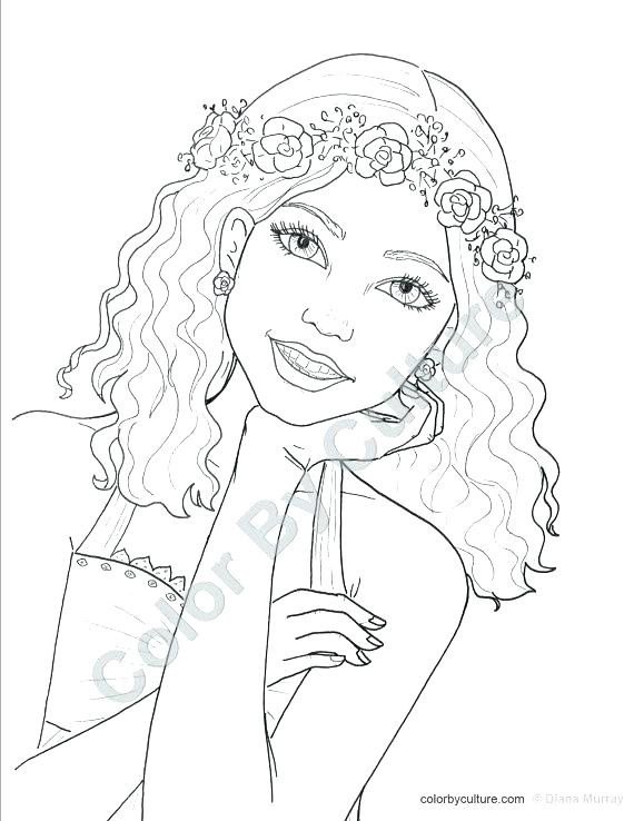 Coloring Pages For Girls Teens
 Cool Coloring Pages For Teenage Girls at GetColorings