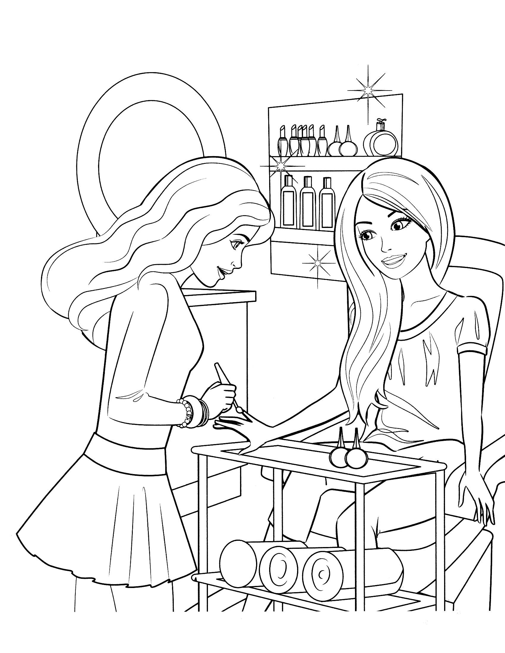 Coloring Pages For Kids Barbie
 free printable barbie coloring pages for kids barbie