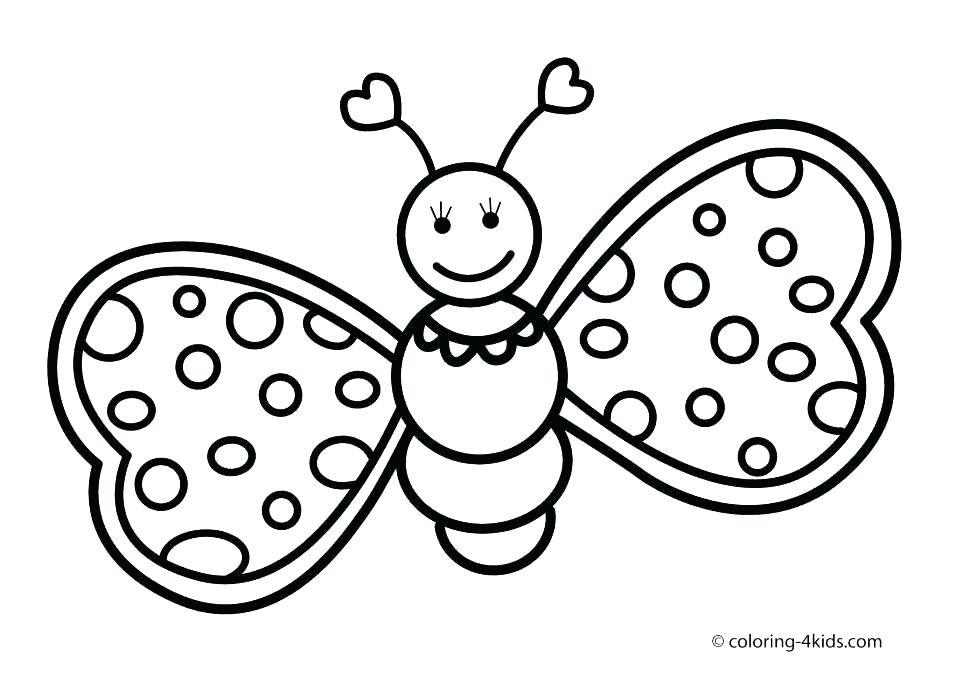 Coloring Pages For Kids Butterflies
 Butterfly Cartoon Coloring Pages at GetColorings