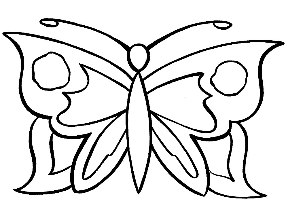 Coloring Pages For Kids Butterflies
 Butterfly coloring pages for kids