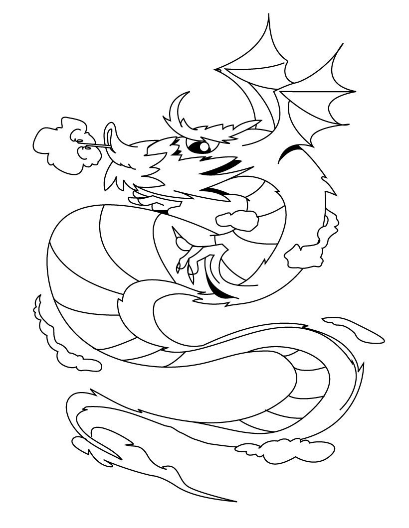 Coloring Pages For Kids Dragon
 Dragon Coloring Pages Free Printables For Kids Disney