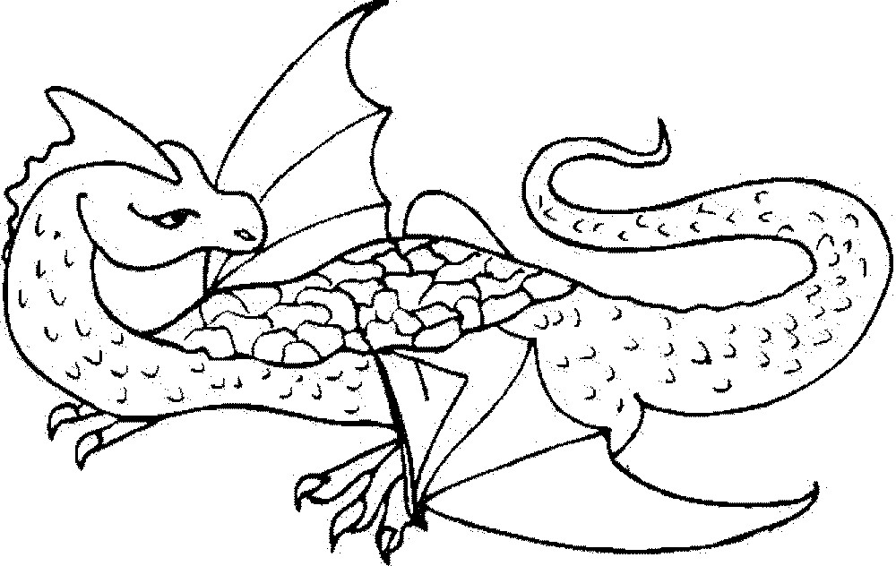 Coloring Pages For Kids Dragon
 Color the Dragon Coloring Pages in Websites