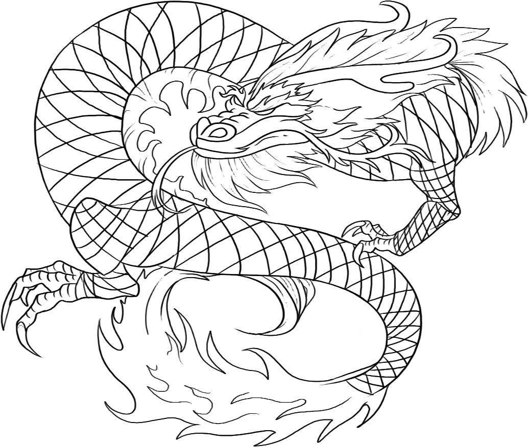 Coloring Pages For Kids Dragon
 Free Printable Chinese Dragon Coloring Pages For Kids