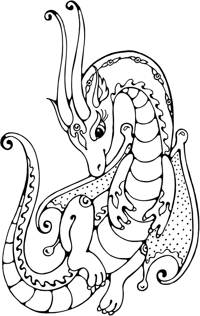 Coloring Pages For Kids Dragon
 Top 25 Free Printable Dragon Coloring Pages line