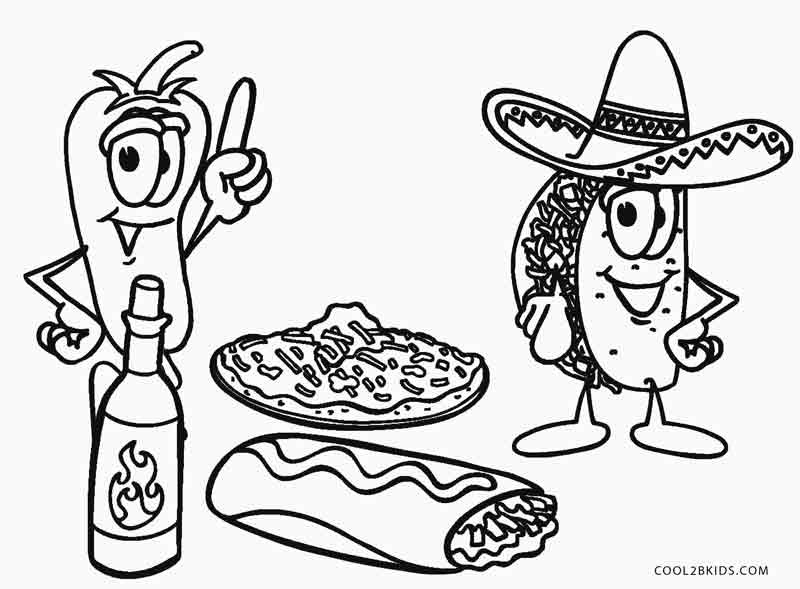 Coloring Pages For Kids Food
 Free Printable Food Coloring Pages For Kids