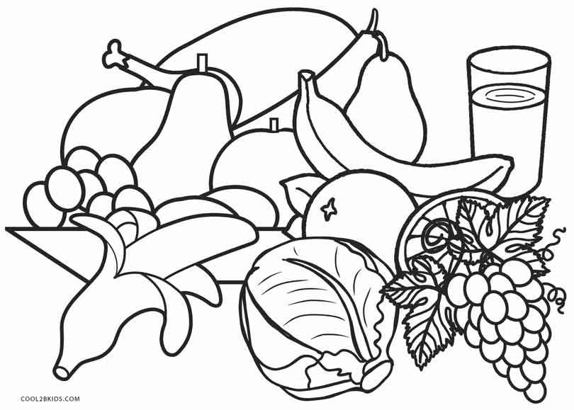 Coloring Pages For Kids Food
 Free Printable Food Coloring Pages For Kids
