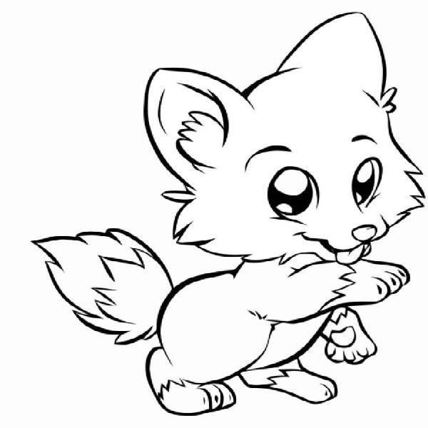 Coloring Pages For Kids Fox
 Baby Fox Coloring Pages