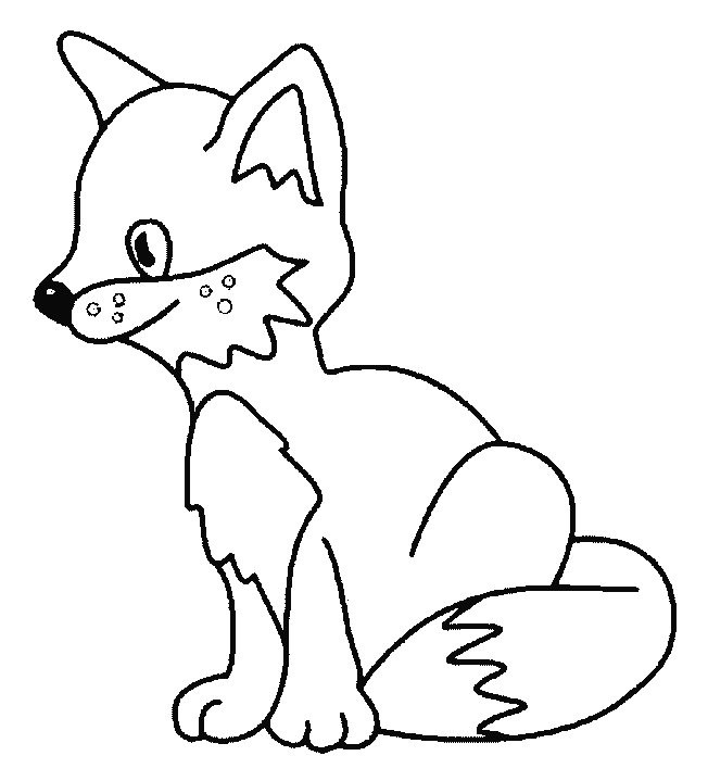 Coloring Pages For Kids Fox
 Fox Coloring Pages