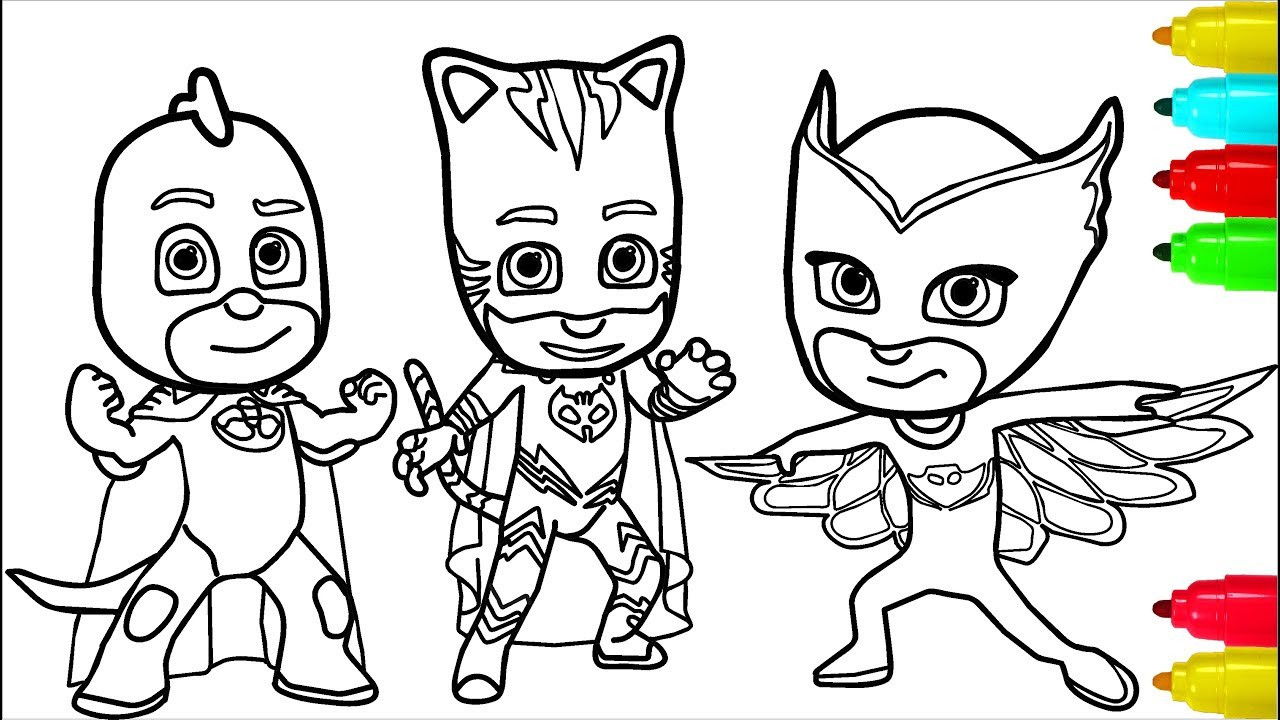 Coloring Pages For Kids Games
 PJ Masks Minions Coloring Pages