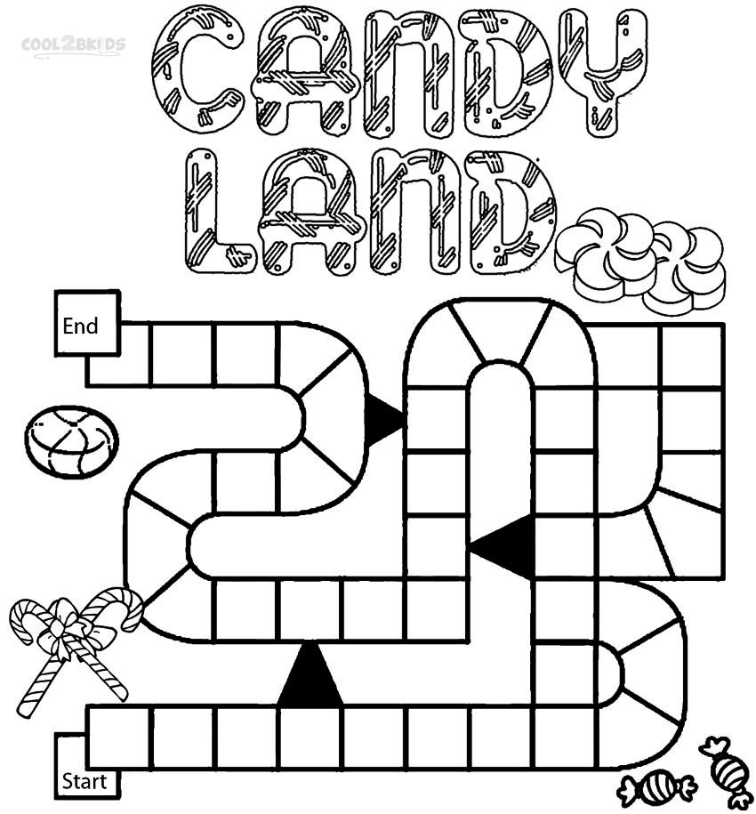 Coloring Pages For Kids Games
 Printable Candyland Coloring Pages For Kids