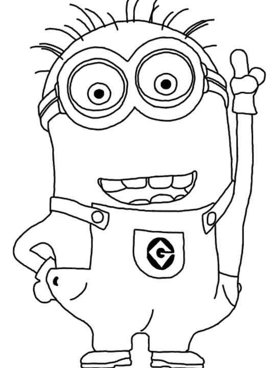 Coloring Pages For Kids Minion
 Minion Coloring Pages